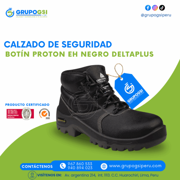 BOTÍN PROTÓN EH NEGRO DELTAPLUS