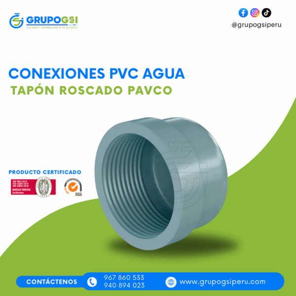 TAPÓN ROSCADO PAVCO - Imagen 2