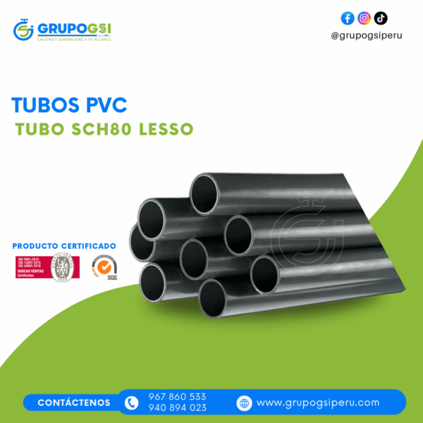 TUBO SCH80 LESSO
