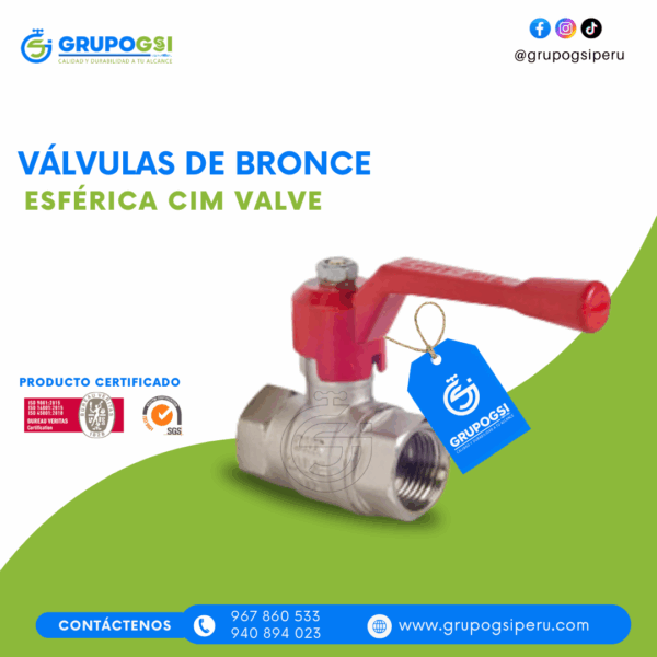 VÁLVULA ESFÉRICA CIM VALVE