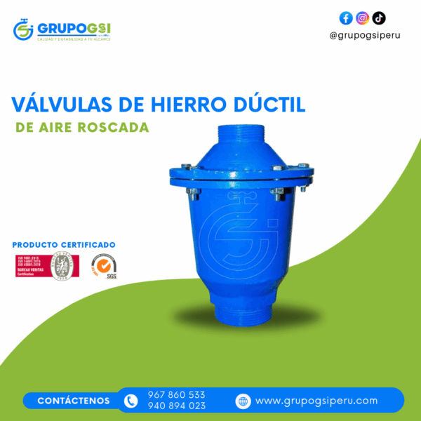 VÁLVULA DE AIRE ROSCADA