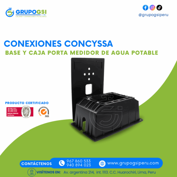 BASE Y CAJA PORTA MEDIDOR