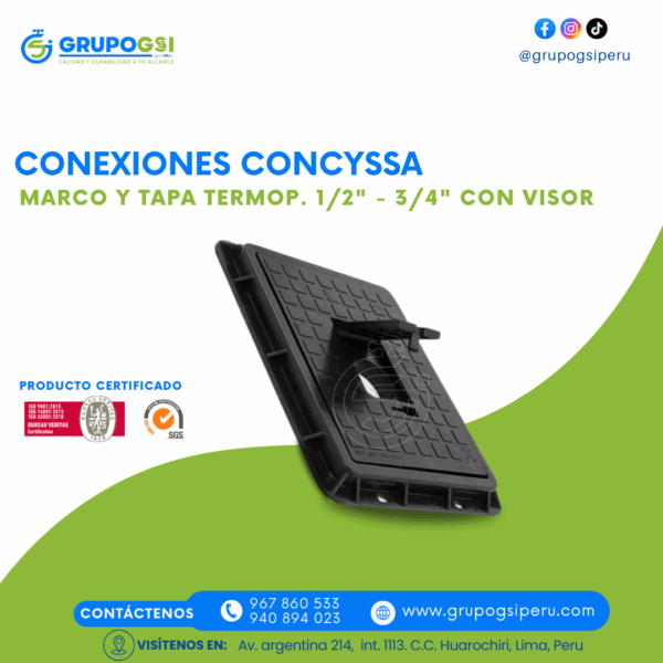 MARCO Y TAPA TERMOP. CON VISOR