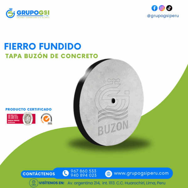 TAPA BUZÓN DE CONCRETO