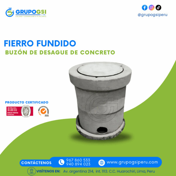 BUZÓN DE DESAGUE DE CONCRETO