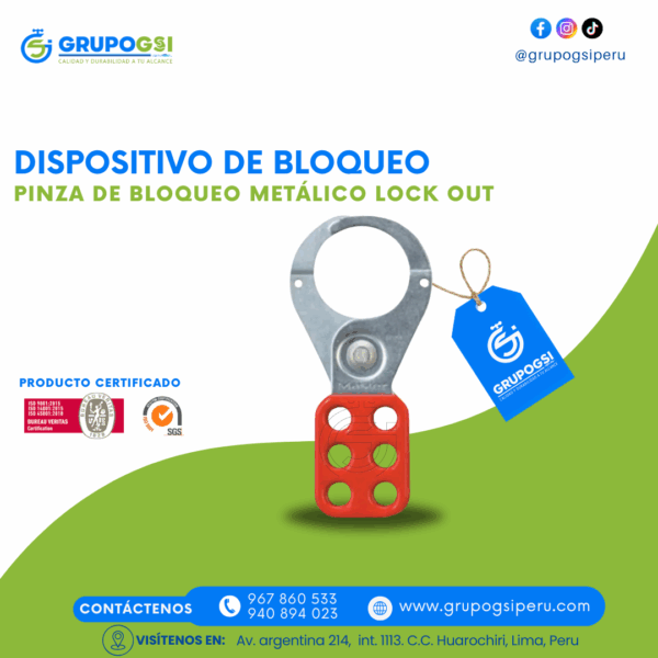 PINZA DE BLOQUEO LOCK OUT