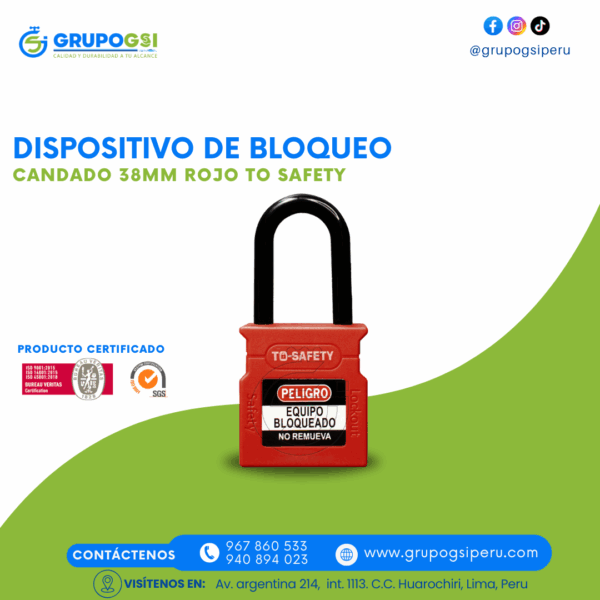 CANDADO 38MM TO SAFETY