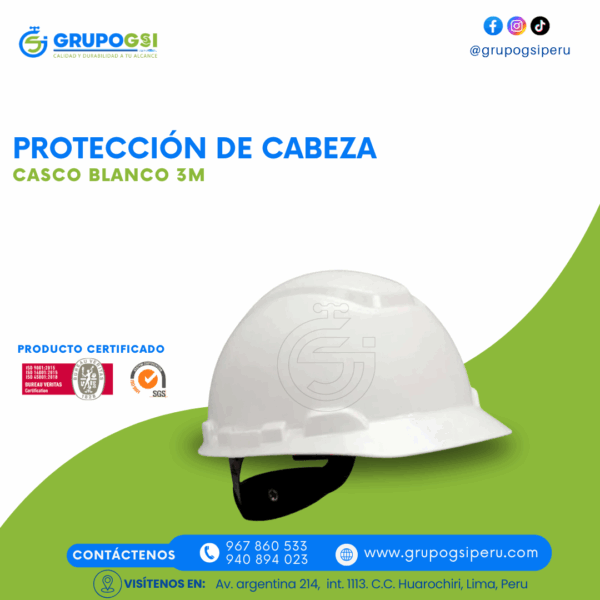 CASCO BLANCO 3M