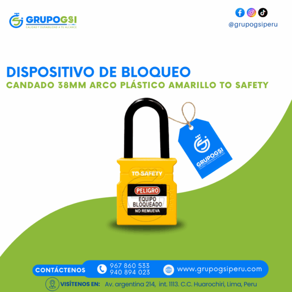 CANDADO 38MM TO SAFETY - Imagen 2