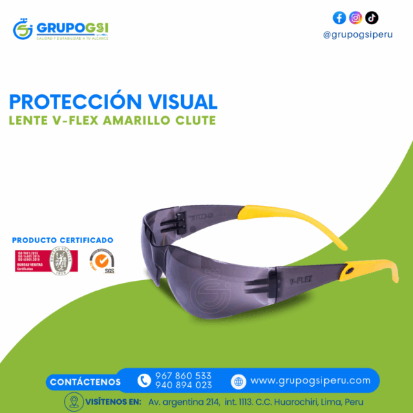 LENTE V-FLEX AMARILLO CLUTE