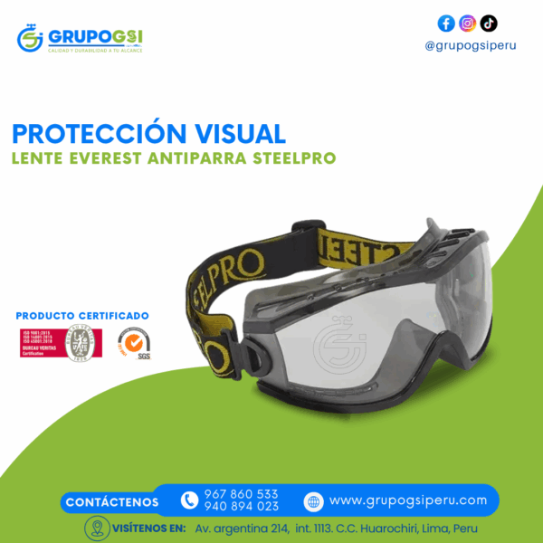 LENTE EVEREST ANTIPARRA STEELPRO
