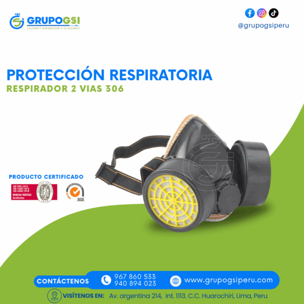 RESPIRADOR 2 VIAS 306