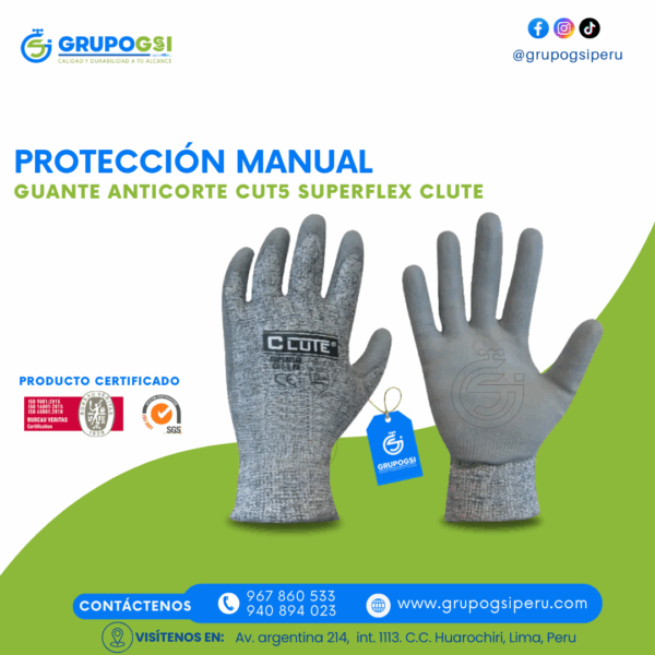 GUANTE ANTICORTE CUT SUP. CLUTE
