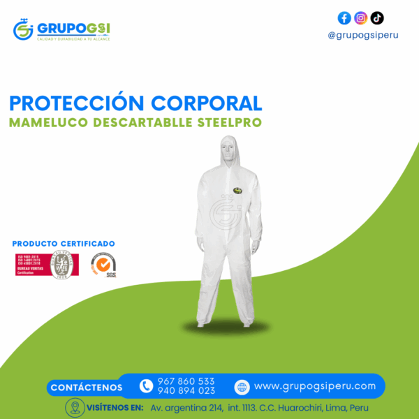 MAMELUCO DESCARTABLE STEELPRO