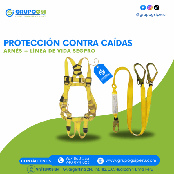 ARNÉS + LÍNEA DE VIDA SEGPRO