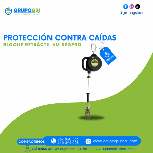 BLOQUE RETRÁCTIL 6M SEGPRO