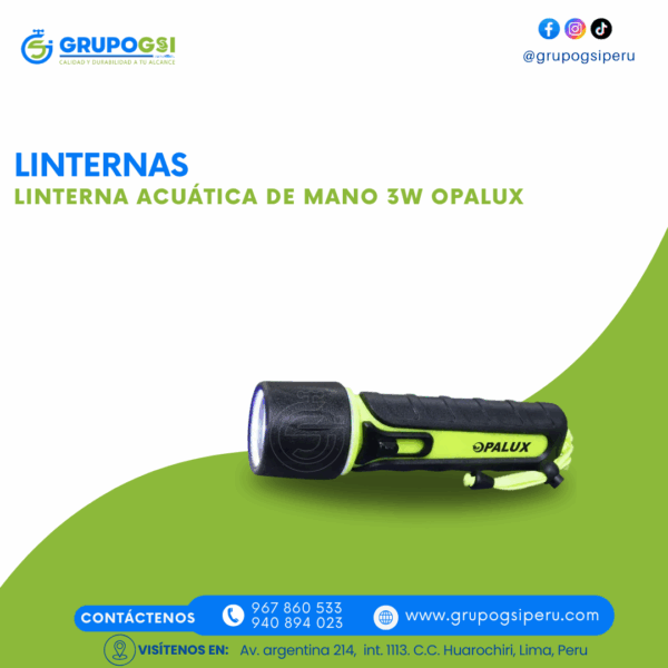 LINTERNA ACUÁTICA 3W OPALUX