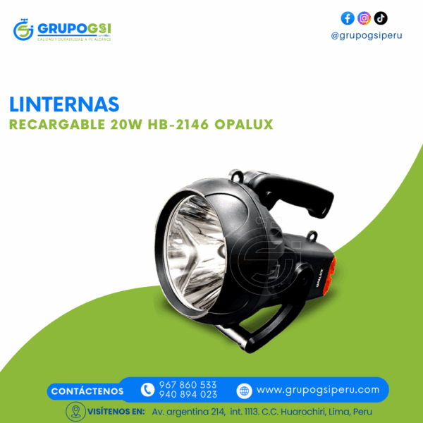 LINTERNA REC. HB-2146 OPALUX