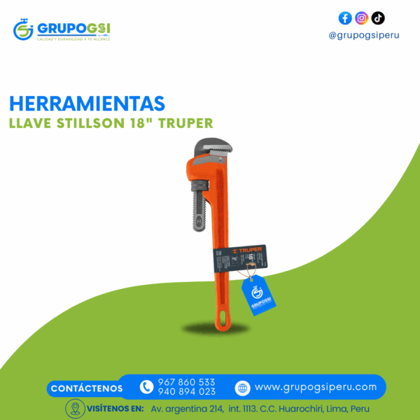 LLAVE STILLSON 18" TRUPER
