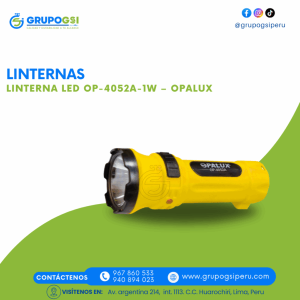 LINTERNA LED OP-4052A OPALUX