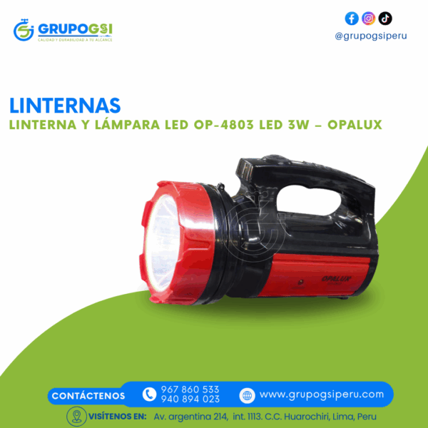 LINTERNA Y LÁMPARA OP-4803 OPALUX