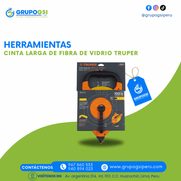 CINTA LARGA DE FIBRA DE VIDRIO TRUPER