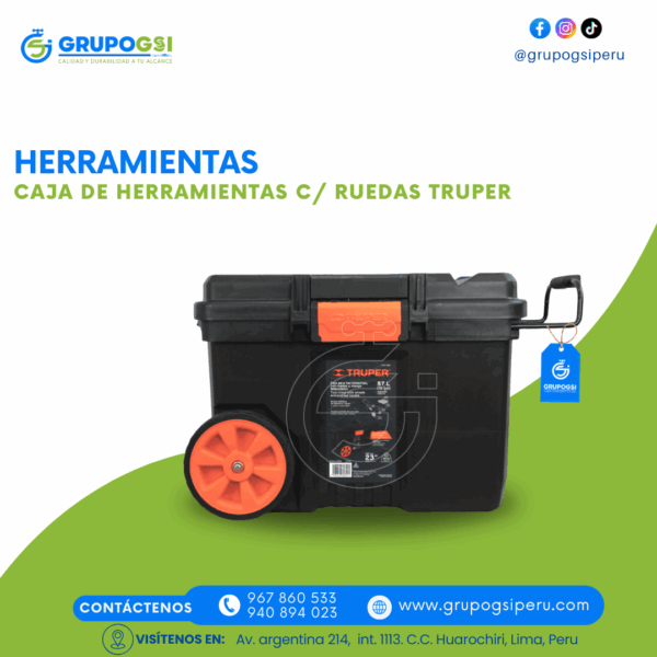 CAJA DE HERRAMIENTAS C/RUEDAS TRUPER