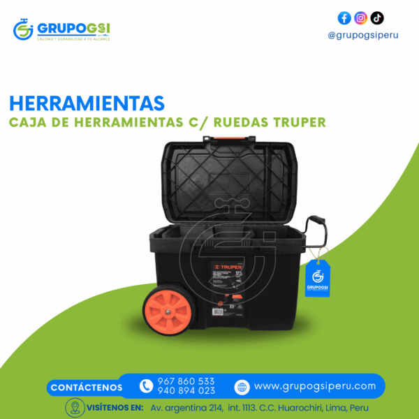 CAJA DE HERRAMIENTAS C/RUEDAS TRUPER - Imagen 2