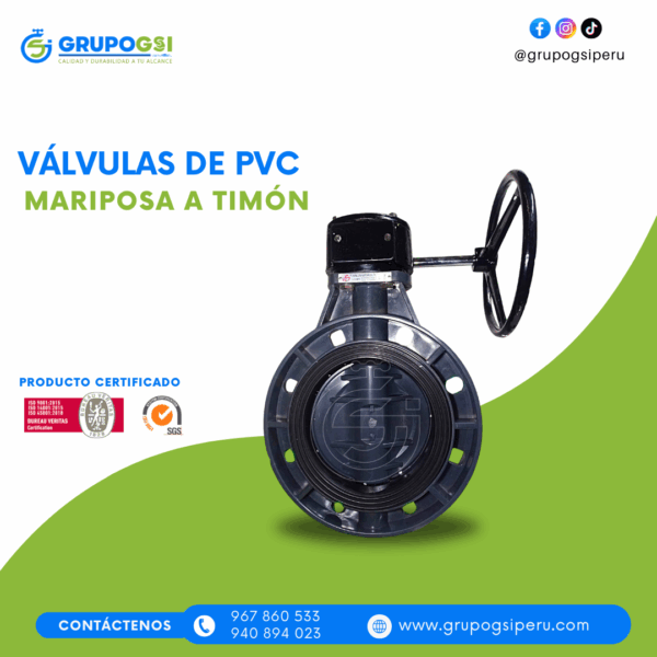 VÁLVULA MARIPOSA A TIMÓN